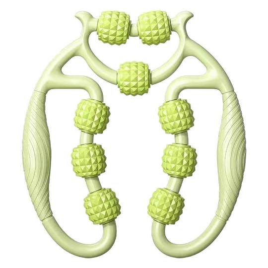 腿部按摩器瘦大腿小腿肌肉瘦腿神器环形夹腿滚轮经络疏通按摩减肥