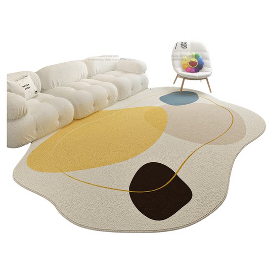 地毯客厅高级轻奢2025新款不规则卧室床边茶几沙发地垫加厚免打理