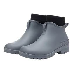 Rain boots for men, waterproof shoes, non-slip water shoes, rain boots for women, winter warm plus velvet kitchen rubber shoes, fishing car wash overshoes