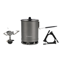 Huofeng Qingshan series hiking set BC outdoor stove and pot camping cookware set self-driving travel cooking artifact