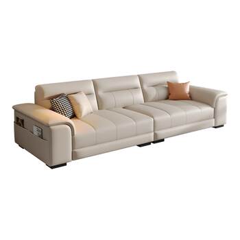 Government subsidy blue ideal technology fabric small apartment sofa living room modern simple 2026 leather sofa
