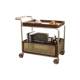 Sanmeng antique style movable sofa side trolley