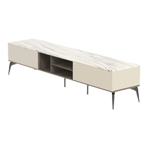 Gujia Home Modern Simple Small Apartment Light Luxury Marble Coffee Table TV Cabinet Storage Living Room Combination 7072