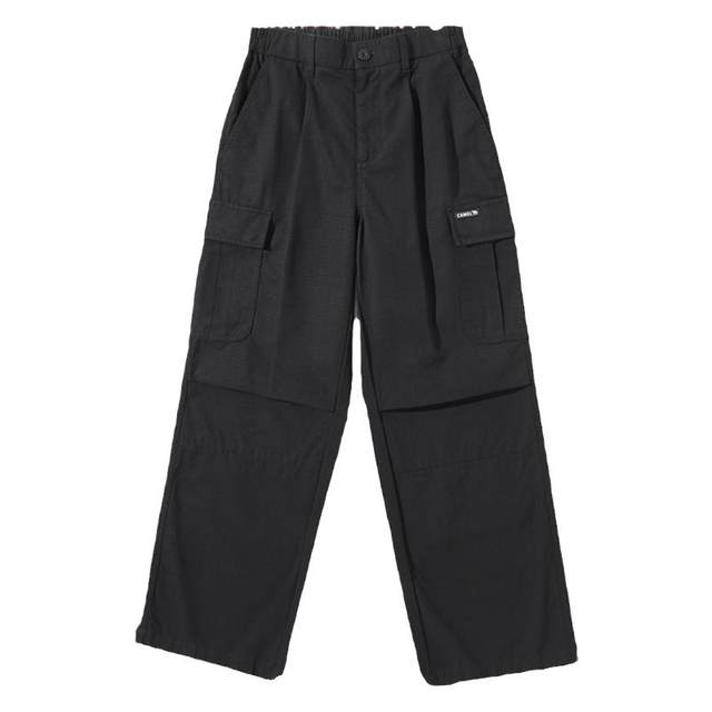 Camel american overalls wide leg assault pants