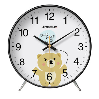 Gaozhai lucky cat simple desktop ornament silent wall clock