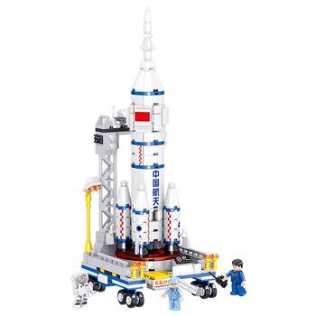 Puzzle children's gift puzzle splicing rocket model