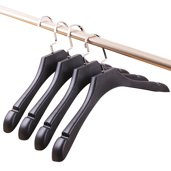 Anti -slip plastic hanger clothing store special clothes hanging home adult clothes shelves wide shoulders, no marks, pants racks