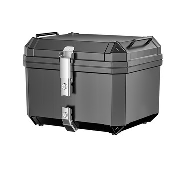 45l double lock large capacity motorcycle tail box rider motorcycle electric car tail box takeaway quick release waterproof storage box