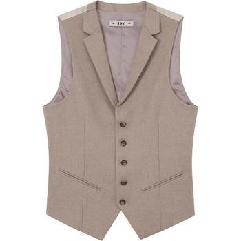 Jdv shopping mall same style flat collar single-breasted vest