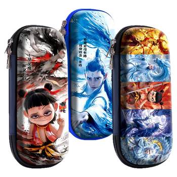 Nezha pencil case multifunctional large capacity pencil case boy storage 2025 new june 1 gifts school supplies high-value stationery children's pen case primary school student reward ao bingzha