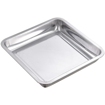 ແຜ່ນສະແຕນເລດສີ່ຫຼ່ຽມ barbecue plate steamed rice plate square food baking plate cake plate commercial dish