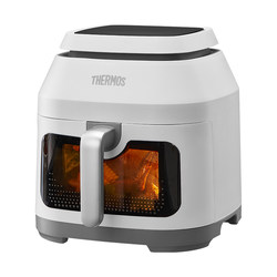Thermos Air Fryer, Visual No-Turning 6L Large Capacity, Smart Home Multifunctional New Steam Tenderizer Oven