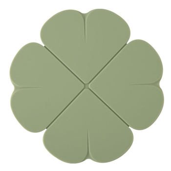 Four-leaf clover silicone thermal insulation pad meal morandi coaster