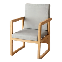 Guidian solid wood dining chair Nordic style backrest chair balcony chair simple home computer chair armchair dining table dining chair