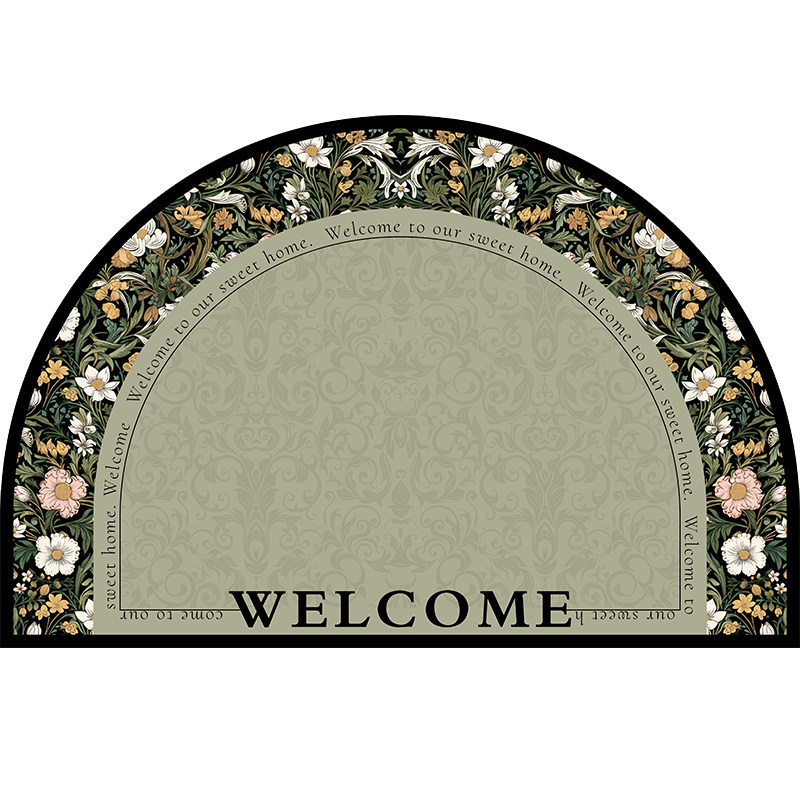 Entrance door floor mat pvc non-slip floor mat entrance door household foot mat no-wash wipeable leather entrance carpet