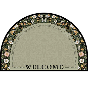 Entrance door floor mat pvc non-slip floor mat entrance door household foot mat no-wash wipeable leather entrance carpet