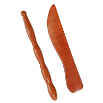 Red Bianstone hand Bianstone knife scraping board hand acupoint pen hand therapy stick ear scraping therapy board tool acupoint massage acupoint stick