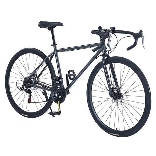 Road bicycle adult student's curved handlebar dead disc brake
