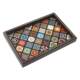 Exquisite retro tea tray walnut color jewelry rectangular simple storage wine cup tea tea play tea tray