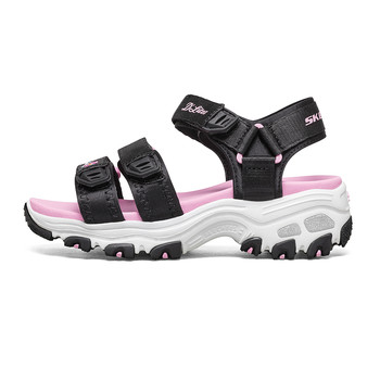 Skechers Authentic Outlet Summer Girls and Big Children Pink Cute Vibrant Velcro Sandals