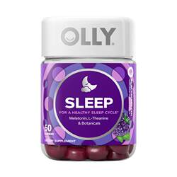 OLLY Melatonin Gummy Ampoule Sleepwell ນອນຫລັບ ຫຼຸດເມລານິນ 50 ແຄບຊູນ