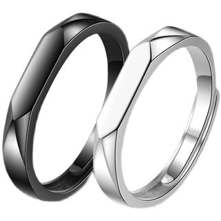 Japanese and korean style student gift custom lettering couple ring