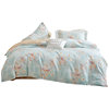 Fuli Real Gold Home Textile Cotton Four-piece Set Pure Cotton Quilt Cover Bedsheet Floral Single and Double Dormitory Bedding Set Agarwood