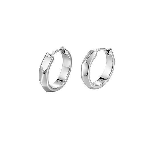 Mirrored Earrings Bai Lan 925 Silver Simple Fashion Women