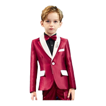 Romon childrens suit British style boy flower girl dress suit boy little host piano catwalk performance suit