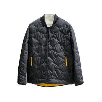 Hong kong style casual light and simple baseball collar down jacket trend