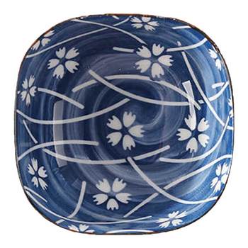 Ceramic four-sided japanese seasoning creative household flavor dish