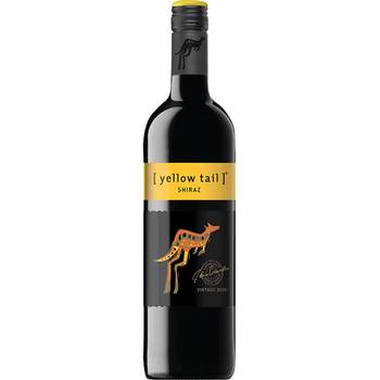 Yellow tail kangaroo wine shiraz red