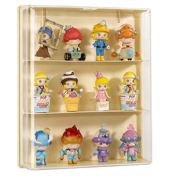 Wall-mounted blind box cute storage rack without nailing on the wall