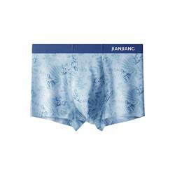 Jianjiang 80S Modal Men's Underwear Ice Silk Feel Boxer Shorts Antibacterial Breathable Cotton Crotch Boxer Briefs Summer