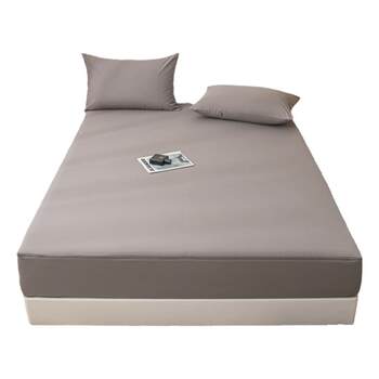 Six-sided all-around zippered anti-fouling and mite-resistant fitted sheet