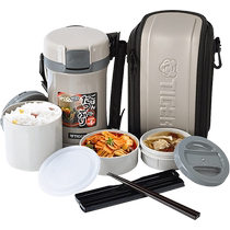 (Self-operated) tiger brand insulated lunch box multi-layer lunch box for office workers portable lunch box for students and children for one person