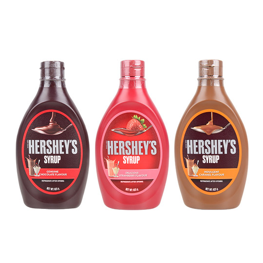 进口好时巧克力酱623g商用焦糖糖浆可可粉冰淇淋奶茶咖啡烘焙专用