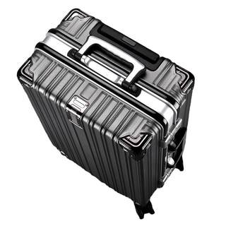 Luggage Suitcase for Male and Female Students, Trolley Travel Case, Japanese Style, Small Carry-On Password Suitcase, Aluminum Frame Model