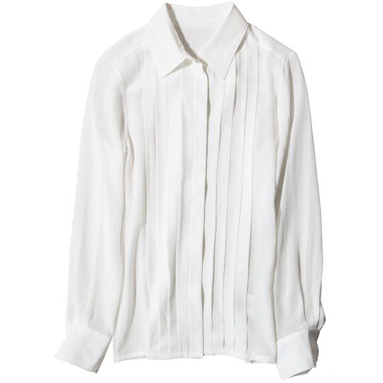 胖mm大码高级感职业衬衣女气质雪纺上衣设计感面试正装衬衫200斤