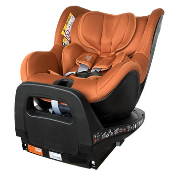 Rotating car child safety seat double-sided rider