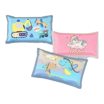 Child Ice Silk Pillowcase 27x45 Single Only Fit 30x50 Summer Whole Head Cartoon Pillow Headgear Kindergarten Pillow Core Suit