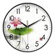 Creative decorative painting clock, punch-free wall clock, simple living room clock, fashionable bedroom, silent wall hanging quartz clock