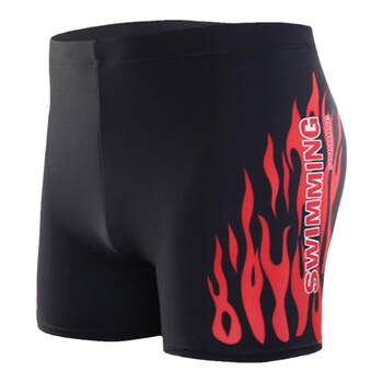 Large size flat angle quick-drying hot spring five-point set equipped with swimming trousers