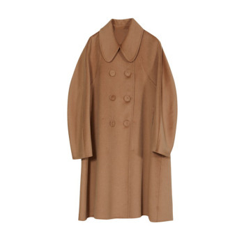 Answer 22 new winter woolen coat loose a-type double-breasted mid-length jacket mid-length 224md1526