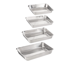 (Self-operated) Japanese Frost Mountain 304 stainless steel tray kitchen food storage tray multi-functional food preparation tray