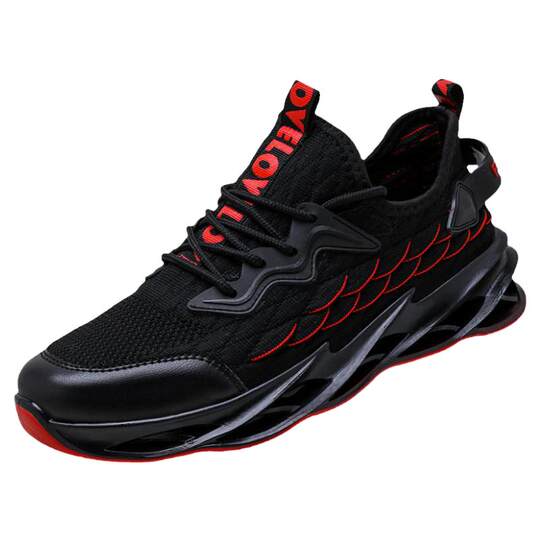 Blade Men's Shoes Winter Breathable 2025 New Feiwei Sports Running Casual Mesh Shoes Black Mesh Coconut Trendy Shoes