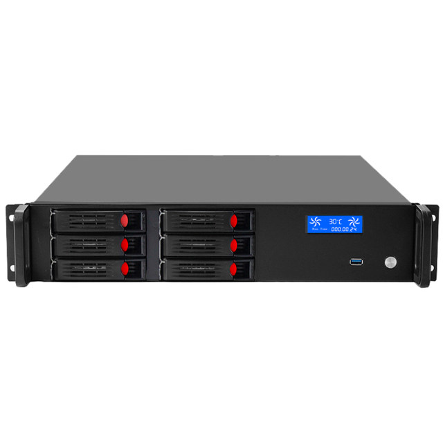 Server chassis 2u dual redundant power supply atx motherboard