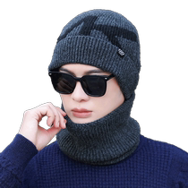 Woodpecker hat mens winter knitted hat trendy cycling anti-cold hat ear protection thickened warm plus velvet cotton woolen hat