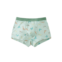 (Pack of two) Qi Qi Xiong childrens underwear boys boxer briefs baby does not pinch buttocks boy underwear boxer briefs