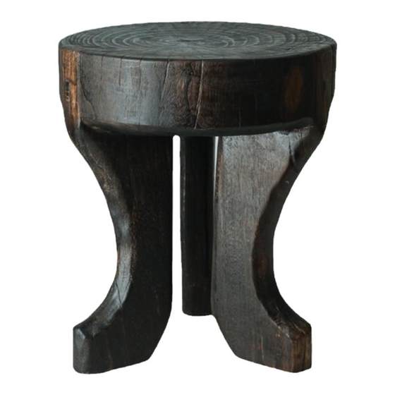 Wasabi style solid wood small border couple homestay high-end octopus stool art stool flower bedside tea table